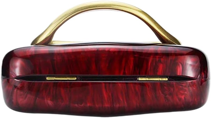 DEBIMY Women Acrylic Clutch Box Metal Handle Evening Bag Trendy Ladies Shoulder Crossbody Purse for Wedding Party Causal - Image 3
